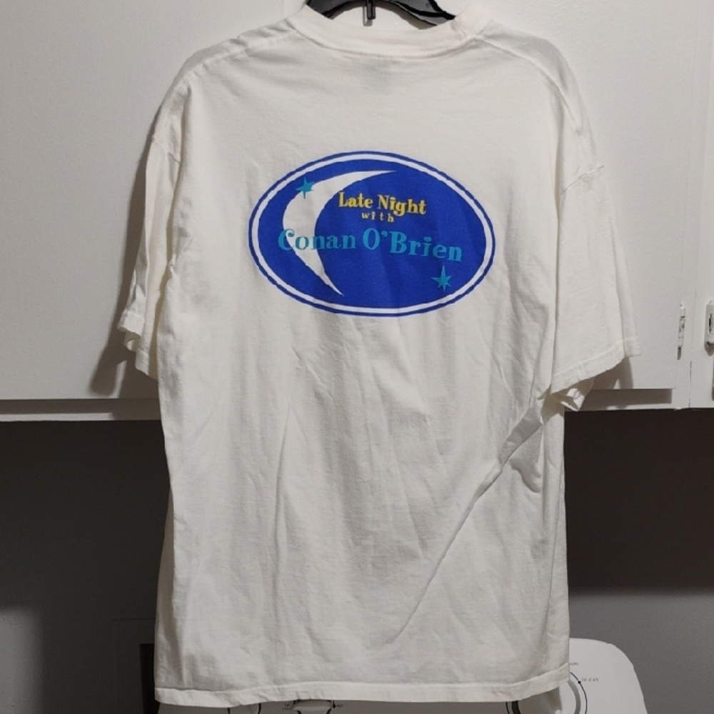 SALE! Conan O' Brien Hanes White Late Night Vintage Graphic Tee (X1 CRATE)
